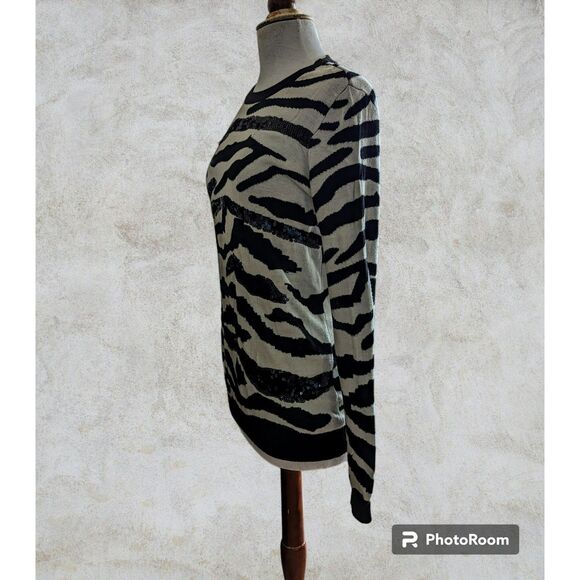 Forever 21 sequins long sleeve sweater Sz M - Picture 3 of 16